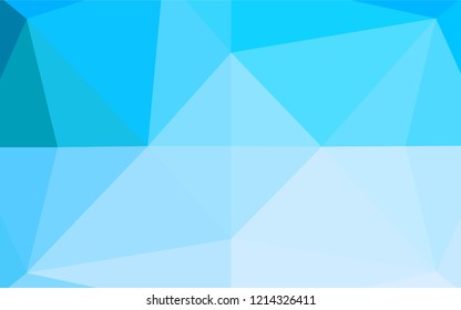 Light BLUE vector abstract polygonal layout. A sample with polygonal shapes. A new texture for your design.