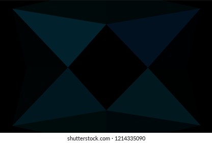 Light BLUE vector abstract polygonal cover. Colorful illustration in abstract style with gradient. Triangular pattern for your business design.