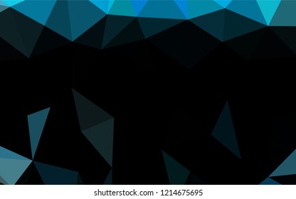 Light BLUE vector abstract polygonal texture. A sample with polygonal shapes. The completely new template can be used for your brand book.
