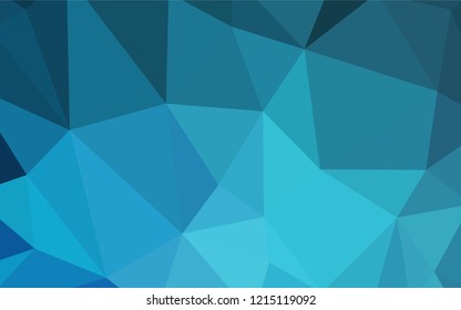 Light BLUE vector abstract polygonal background. Colorful abstract illustration with triangles. A new texture for your web site.