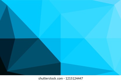 Light BLUE vector abstract polygonal cover. Creative illustration in halftone style with gradient. Brand new style for your business design.