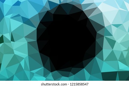 Light BLUE vector abstract polygonal texture. Glitter abstract illustration with an elegant design. The elegant pattern can be used as part of a brand book.