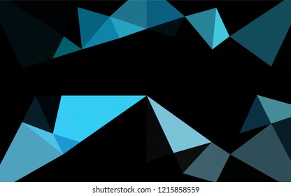 Light BLUE vector abstract polygonal texture. A completely new color illustration in a vague style. The template can be used as a background for cell phones.