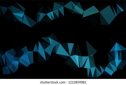 Light BLUE vector abstract polygonal texture. Geometric illustration in Origami style with gradient.  A completely new design for your business.