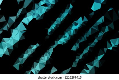 Light BLUE vector abstract polygonal layout. Creative geometric illustration in Origami style with gradient. Brand new style for your business design.