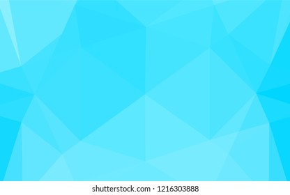 Light BLUE vector abstract polygonal layout. Colorful illustration in abstract style with gradient. Brand new design for your business.