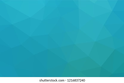 Light BLUE vector abstract polygonal cover. Geometric illustration in Origami style with gradient.  Brand new design for your business.