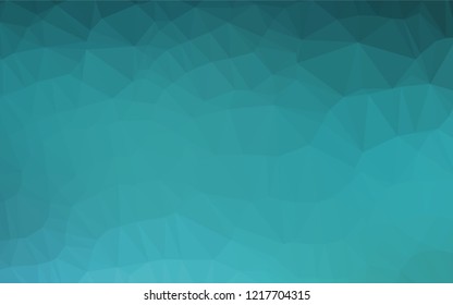 Light BLUE vector abstract polygonal cover. Triangular geometric sample with gradient.  The elegant pattern can be used as part of a brand book.