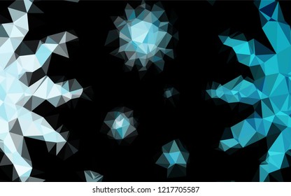 Light BLUE vector abstract polygonal cover. An elegant bright illustration with gradient. The elegant pattern can be used as part of a brand book.