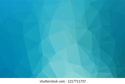 Light BLUE vector abstract polygonal cover. Creative illustration in halftone style with gradient. A new texture for your design.