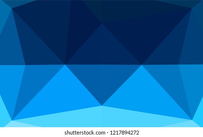 Light BLUE vector abstract polygonal cover. Creative illustration in halftone style with gradient. A completely new template for your business design.