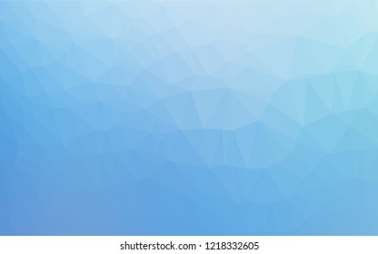 Light BLUE vector abstract polygonal layout. Colorful illustration in abstract style with gradient. A new texture for your design.