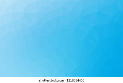 Light BLUE vector abstract polygonal layout. Brand new colored illustration in blurry style with gradient. The textured pattern can be used for background.