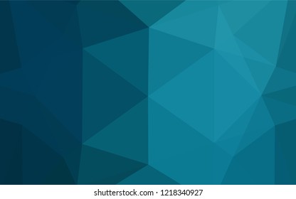Light BLUE vector abstract polygonal cover. Modern geometrical abstract illustration with gradient. A completely new design for your business.