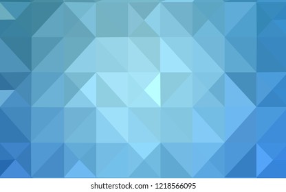 Light BLUE vector abstract polygonal template. A completely new color illustration in a polygonal style. Polygonal design for your web site.