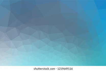 Light BLUE vector abstract polygonal layout. A sample with polygonal shapes. The completely new template can be used for your brand book.