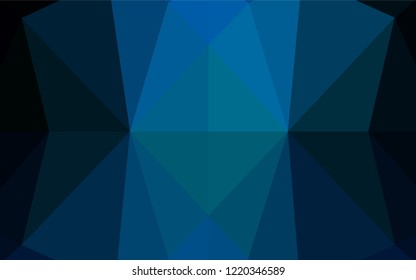 Light BLUE vector abstract polygonal layout. A sample with polygonal shapes. The polygonal design can be used for your web site.