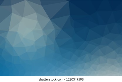Light BLUE vector abstract polygonal layout. Colorful abstract illustration with gradient. The best triangular design for your business.