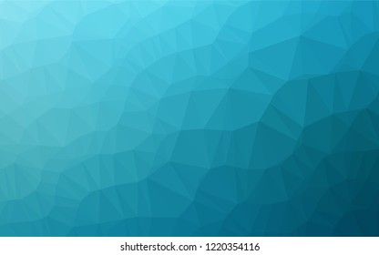 Light BLUE vector abstract polygonal cover. Colorful illustration in abstract style with gradient. The template can be used as a background for cell phones.