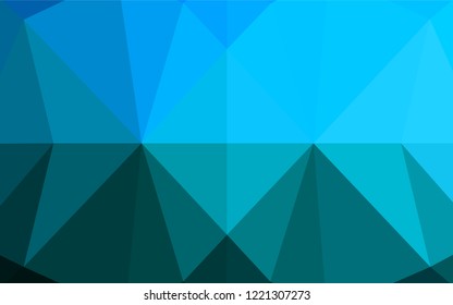 Light BLUE vector abstract polygonal cover. A sample with polygonal shapes. The polygonal design can be used for your web site.