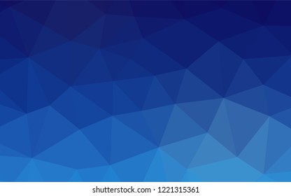 Light BLUE vector abstract polygonal cover. A vague abstract illustration with gradient. A new texture for your design.
