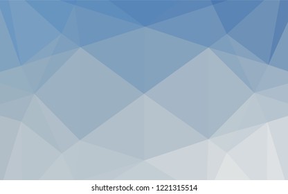 Light BLUE vector abstract polygonal layout. Colorful abstract illustration with gradient. Brand new style for your business design.