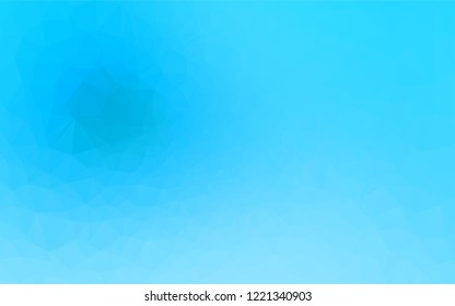 Light BLUE vector abstract polygonal cover. Geometric illustration in Origami style with gradient.  Brand new style for your business design.