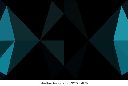 Light BLUE vector abstract polygonal cover. A completely new color illustration in a vague style. The completely new template can be used for your brand book.