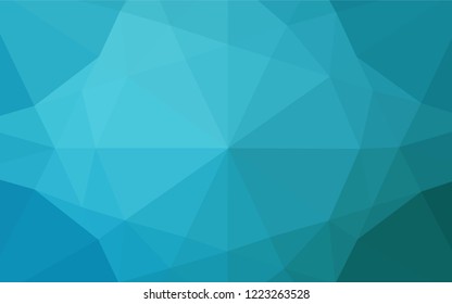 Light BLUE vector abstract polygonal layout. Brand new colored illustration in blurry style with gradient. The textured pattern can be used for background.