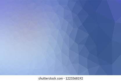 Light BLUE vector abstract polygonal texture. Triangular geometric sample with gradient.  The elegant pattern can be used as part of a brand book.