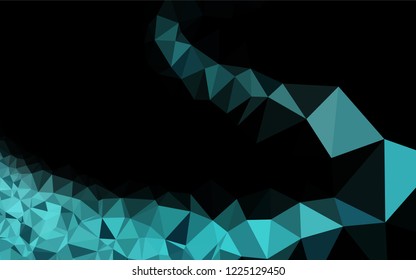 Light BLUE vector abstract polygonal texture. An elegant bright illustration with gradient. The completely new template can be used for your brand book.