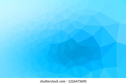 Light BLUE vector abstract polygonal layout. Glitter abstract illustration with an elegant design. The textured pattern can be used for background.