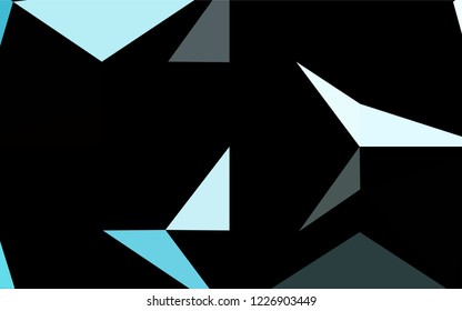 Light BLUE vector abstract polygonal cover. Modern geometrical abstract illustration with gradient. A new texture for your design.