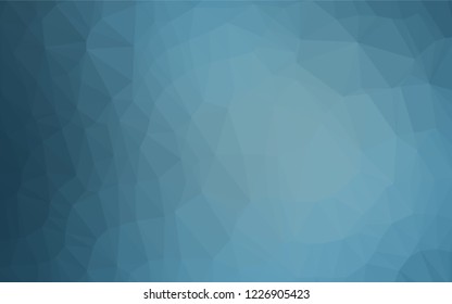 Light BLUE vector abstract polygonal layout. An elegant bright illustration with gradient. The elegant pattern can be used as part of a brand book.