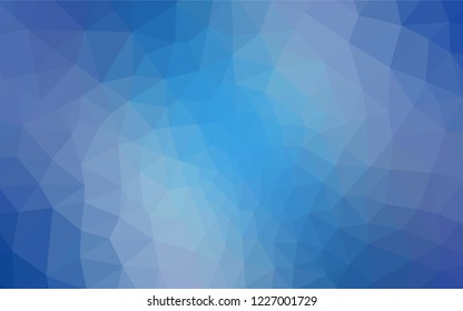 Light BLUE vector abstract polygonal background. Colorful illustration in abstract style with triangles. Completely new template for your banner.