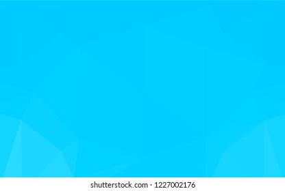Light BLUE vector abstract polygonal cover. Shining illustration, which consist of triangles. A completely new design for your business.