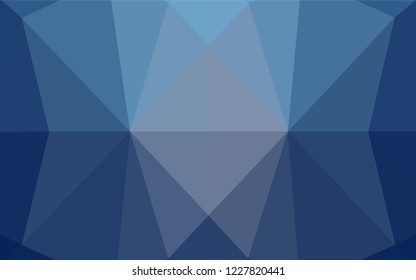 Light BLUE vector abstract polygonal texture. A completely new color illustration in a vague style. A completely new template for your business design.