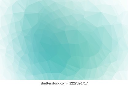 Light BLUE vector abstract polygonal cover. Colorful illustration in abstract style with gradient. The template can be used as a background for cell phones.
