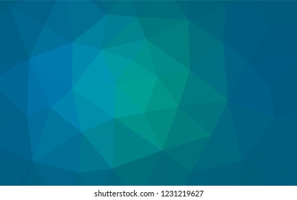 Light BLUE vector abstract polygonal layout. Triangular geometric sample with gradient.  A new texture for your design.