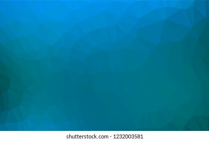 Light BLUE vector abstract polygonal layout. Geometric illustration in Origami style with gradient.  The polygonal design can be used for your web site.