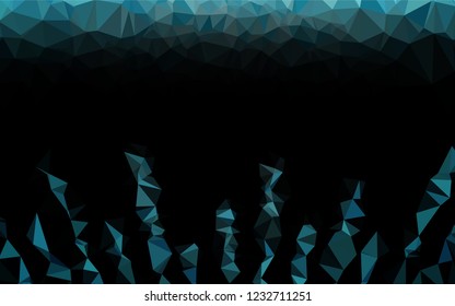 Light BLUE vector abstract polygonal texture. Glitter abstract illustration with an elegant design. The completely new template can be used for your brand book.