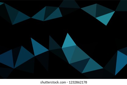 Light BLUE vector abstract polygonal texture. Triangular geometric sample with gradient.  Brand new style for your business design.