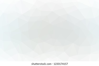 Light BLUE vector abstract polygonal cover. Shining illustration, which consist of triangles. The polygonal design can be used for your web site.