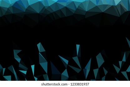 Light BLUE vector abstract polygonal texture. Modern geometrical abstract illustration with gradient. Brand new design for your business.