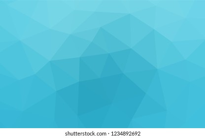 Light BLUE vector abstract polygonal cover. A sample with polygonal shapes. Brand new style for your business design.