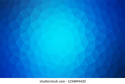Light BLUE vector abstract polygonal background. Creative geometric illustration in Origami style with gradient. Triangular pattern for your design.