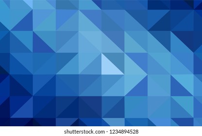 Light BLUE vector abstract polygonal template. A completely new color illustration in a polygonal style. Textured pattern for your backgrounds.