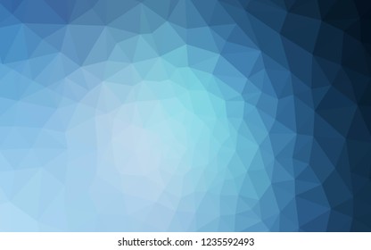 Light BLUE vector abstract polygonal background. Triangular geometric sample with gradient.  Template for cell phone's backgrounds.