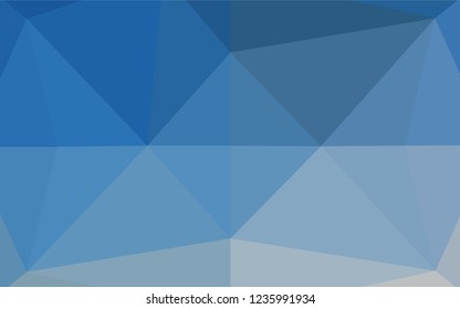 Light BLUE vector abstract polygonal cover. Modern geometrical abstract illustration with gradient. The polygonal design can be used for your web site.