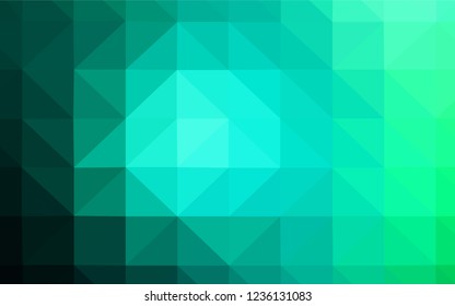 Light BLUE vector abstract polygonal template. Elegant bright polygonal illustration with gradient. Pattern for a brand book's backdrop.